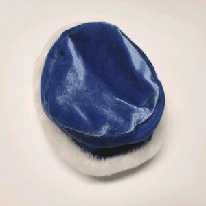 VTG Vintage American Girl Itty Bitty Baby Blue Velvet Hat White Faux Fur Trim